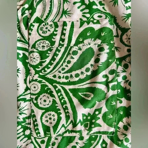 MAEVE tunic size small cream and cream paisley design - Picture 2 of 8